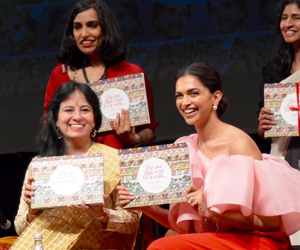 With actor Deepika Padukone — book launch ‘A Dot that went for a walk’ at Royal Opera House, Mumbai