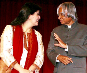 At Rashtrapati Bhavan with President A. P. J. Abdul Kalam