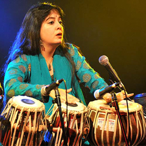 Anuradha Pal in multi-percussion performance