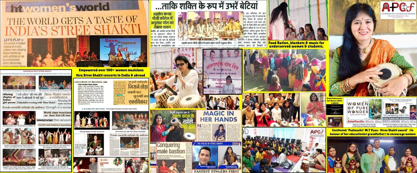 Anuradha Pal’s Stree Shakti — all-women Indian classical & folk fusion ensemble on stage