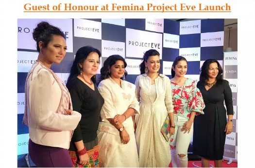 Anuradha Pal at Femina Project Eve — brand endorsement